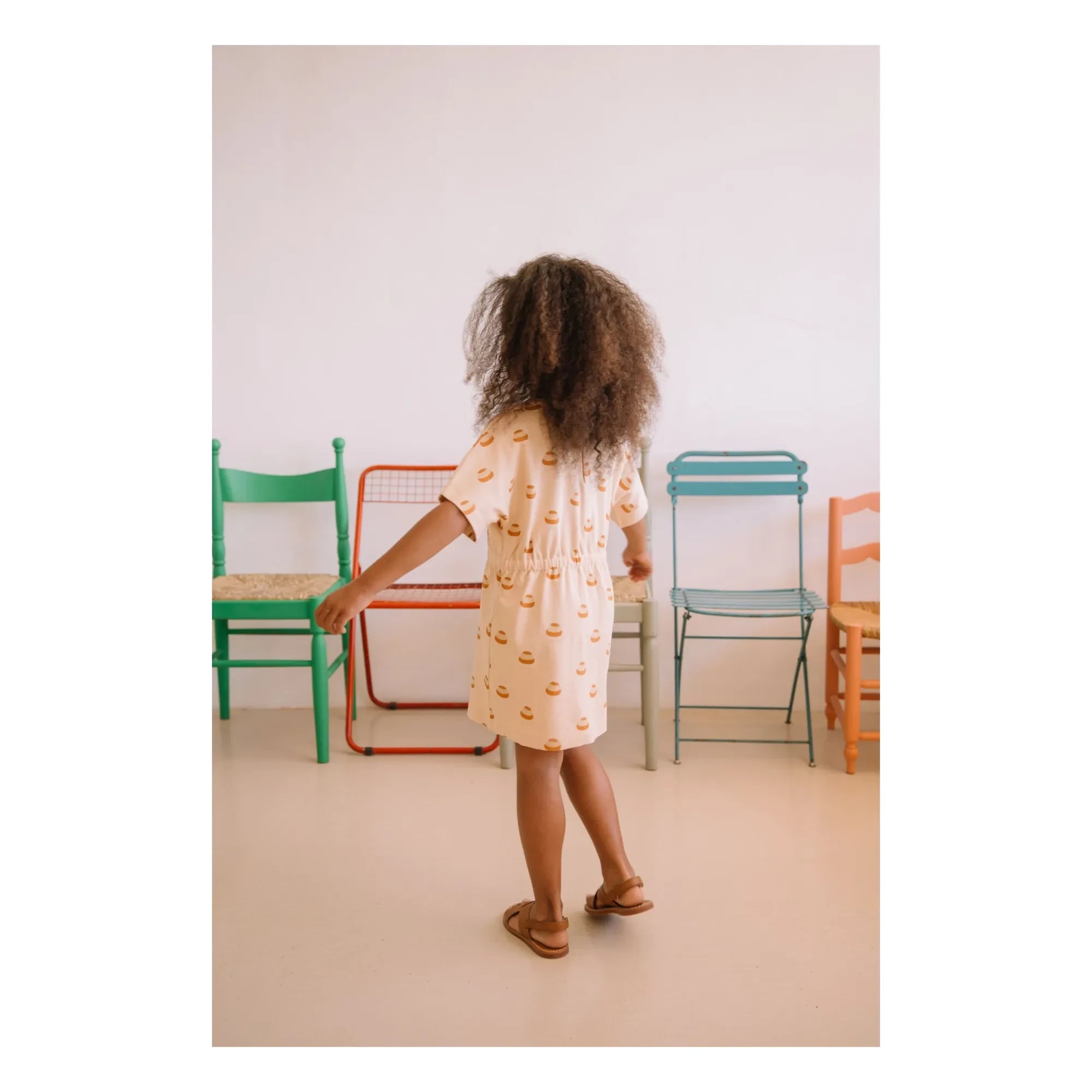 Studio Bohème - Vestido de algodón orgánico Yogi Choux | Beige
