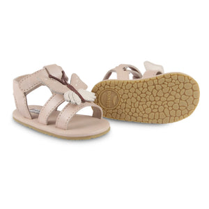 Donsje - Sandalias de piel con mariposa Tuti Sky | Rosa pálido