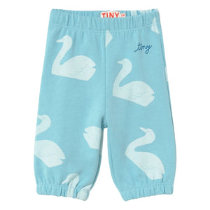 Tinycottons - Jogger Swans Algodón Orgánico | Azul claro