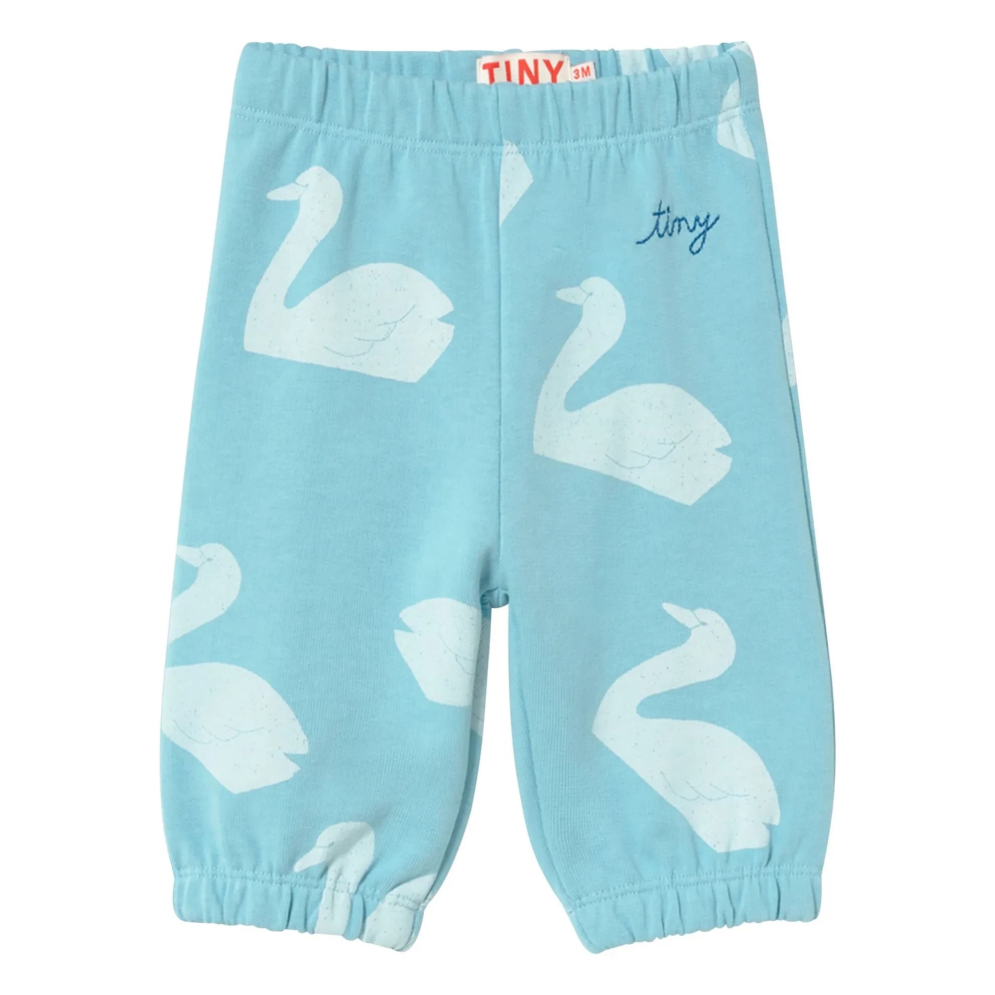 Tinycottons - Jogger Swans Algodón Orgánico | Azul claro