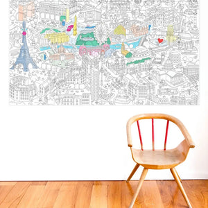 Omy - Póster gigante para colorear París