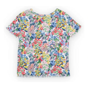 the new society - Verbena Floral Rib T-Shirt Bebé | Azul