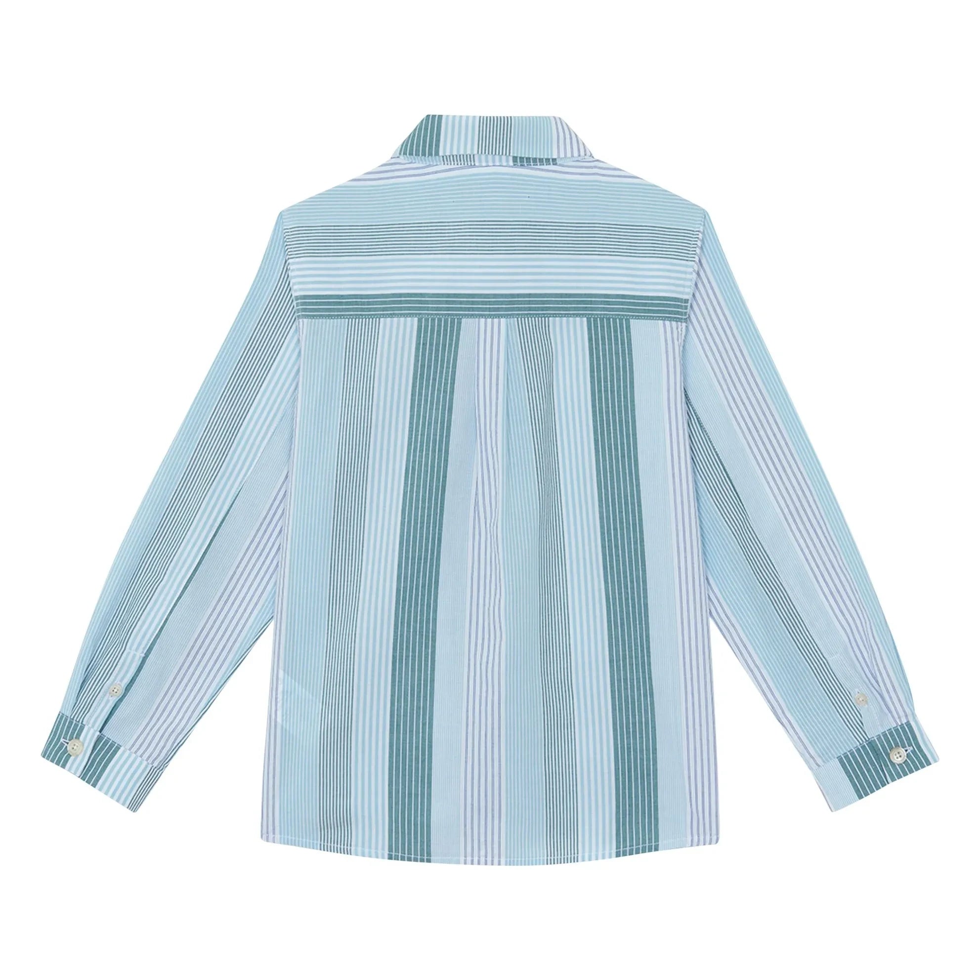 Tartine et Chocolat - Camisa de rayas de contraste | Agua verde