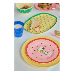 Rice - You Are So Sweet plato de melamina - Rice x Snoopy | Rosa