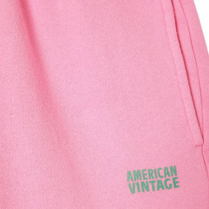 American Vintage - Pantalones deportivos de algodón Izubird | Cherry Wood