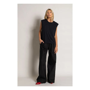 Smallable Woman - Camiseta sin mangas de algodón orgánico Freja | Negro