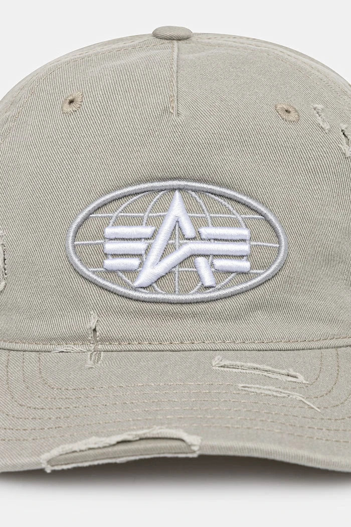 Gorro de algodón Alpha Industries World Acid con solapa
