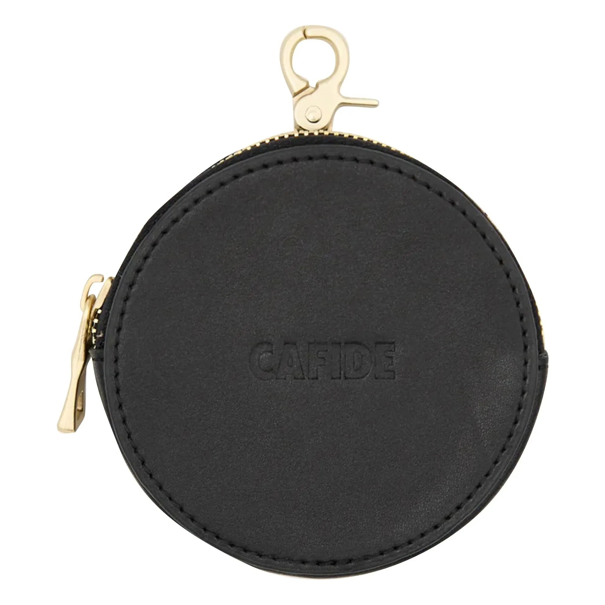 Cafide - Bolsa de premios de cuero vegano | Negra