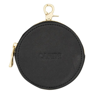 Cafide - Bolsa de premios de cuero vegano | Negra