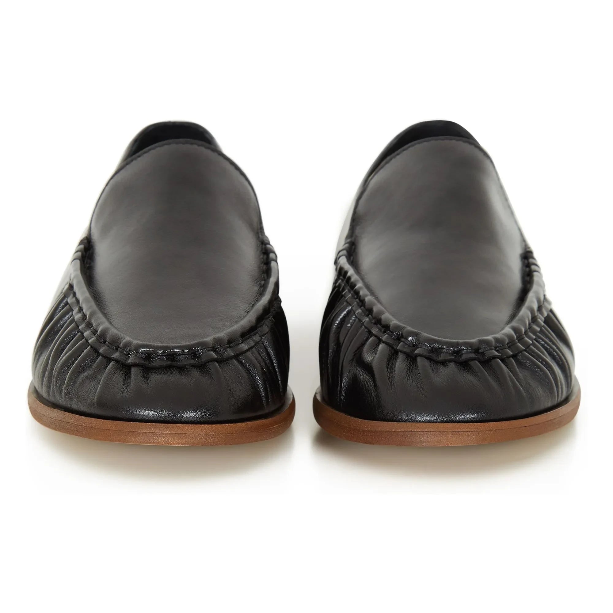 Sessùn - Zapatos Mocasines de Cuero Ayano | Negro
