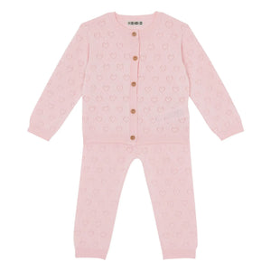 Cárdigan y leggings Marianne - Bonton | Rosa empolvado