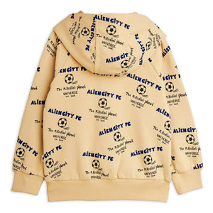 Mini Rodini - Sudadera con capucha de algodón orgánico Alien City | Beige