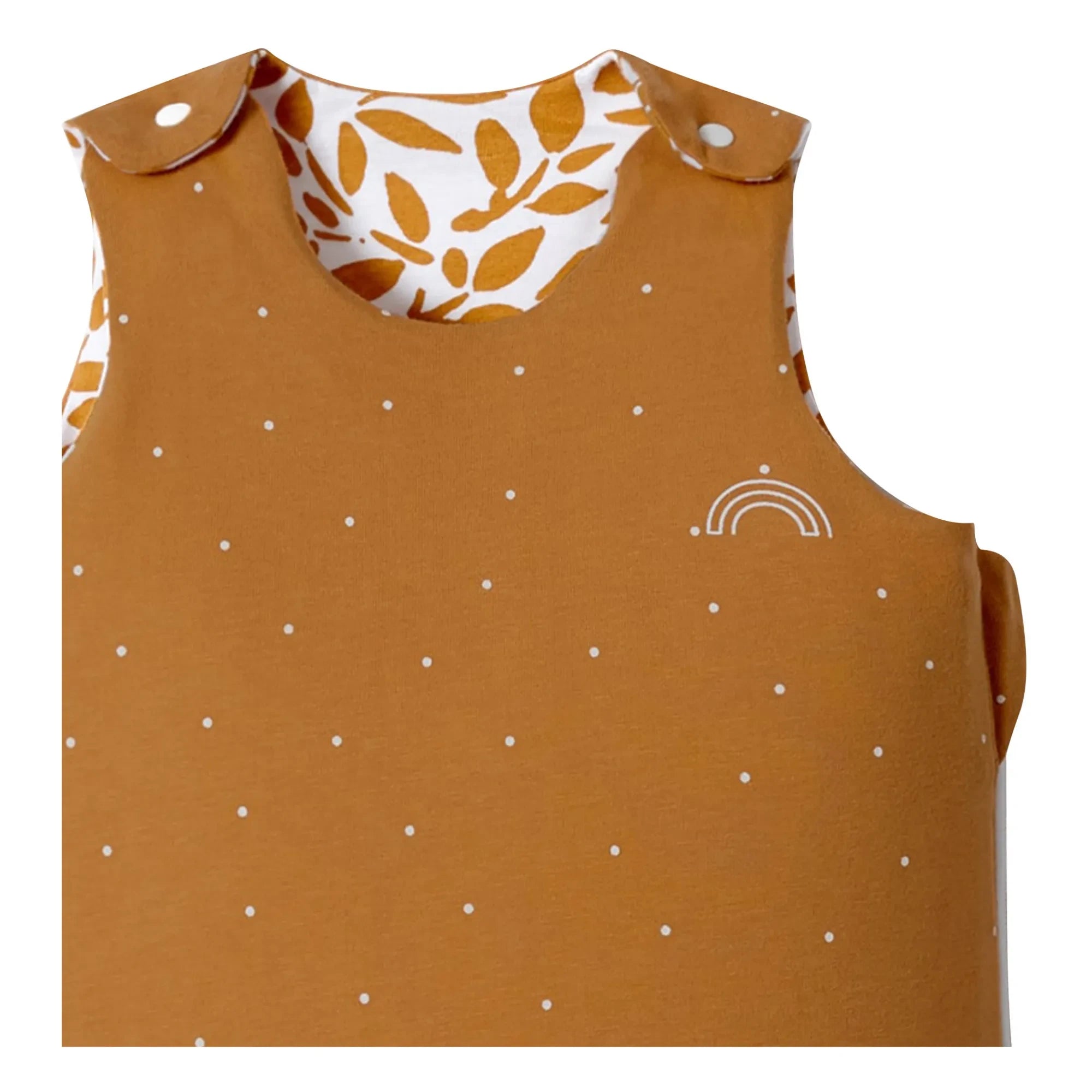 Saco de dormir de doble cara Les Petites Billes - Oursons | Caramelo