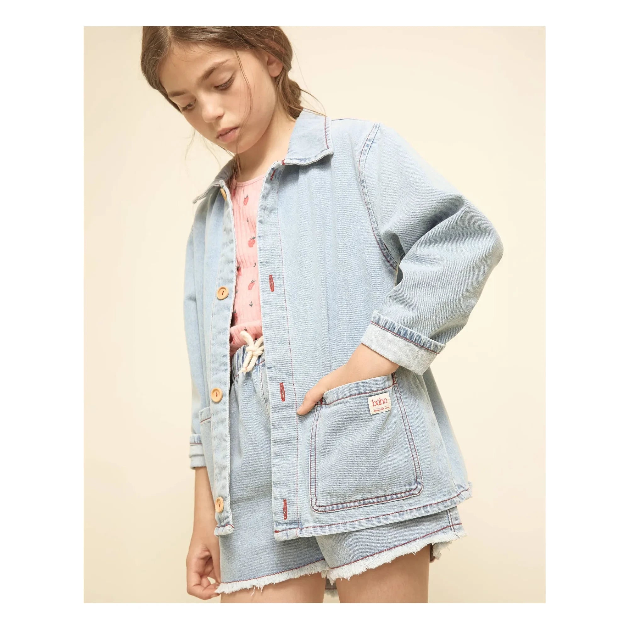 Búho - Demin Soluk Overshirt | Açık Mavi