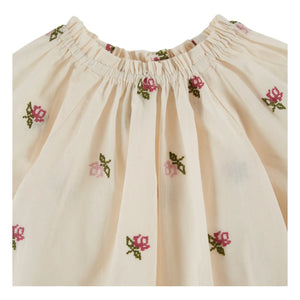 Emile et Ida - Blusa Rosas Bordadas | Crema