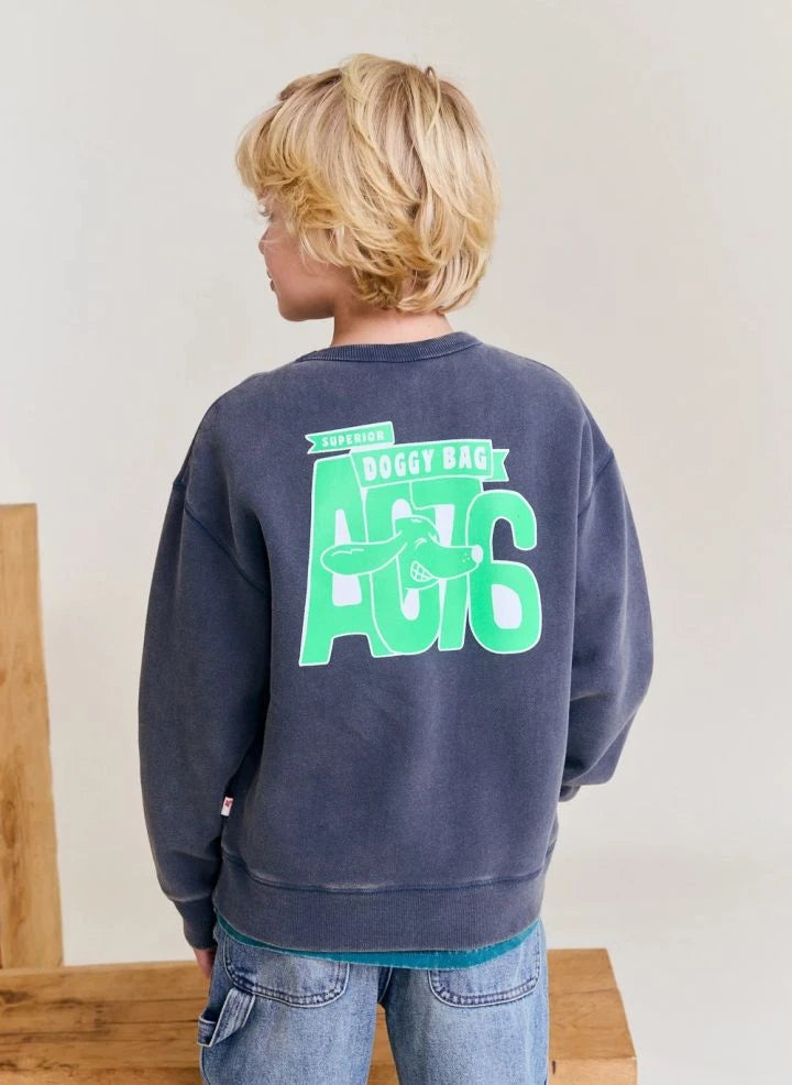 AO76 - Oscar Doggy sudadera de algodón reciclado | Gris carbón