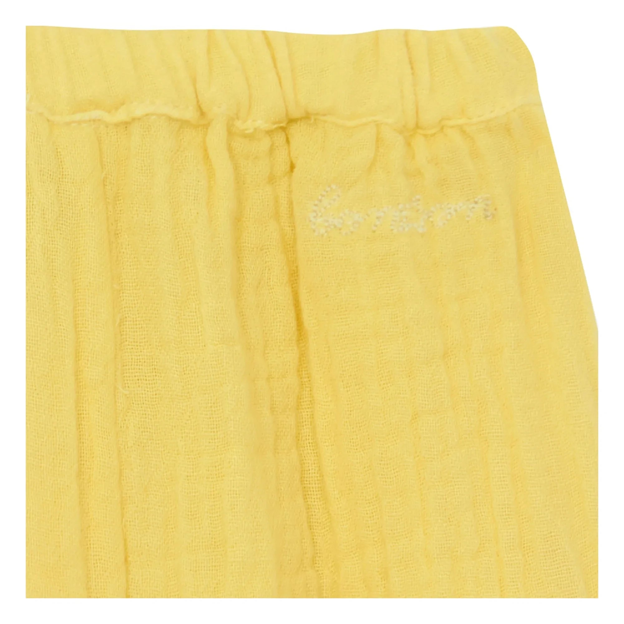 Bonton - Pantalones de Gasa de Algodón Laos | Amarillo