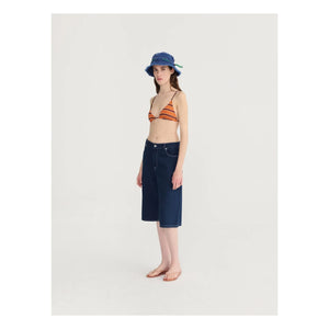 Bobo Choses - Shorts de sarga de algodón orgánico | Azul