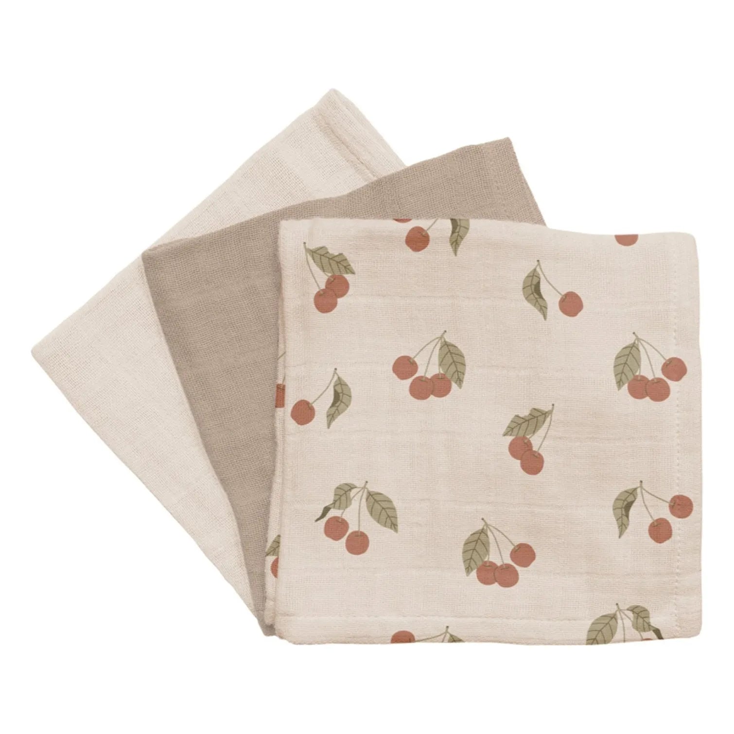 Main Sauvage - Pañales de cereza - Set de 3 | Beige