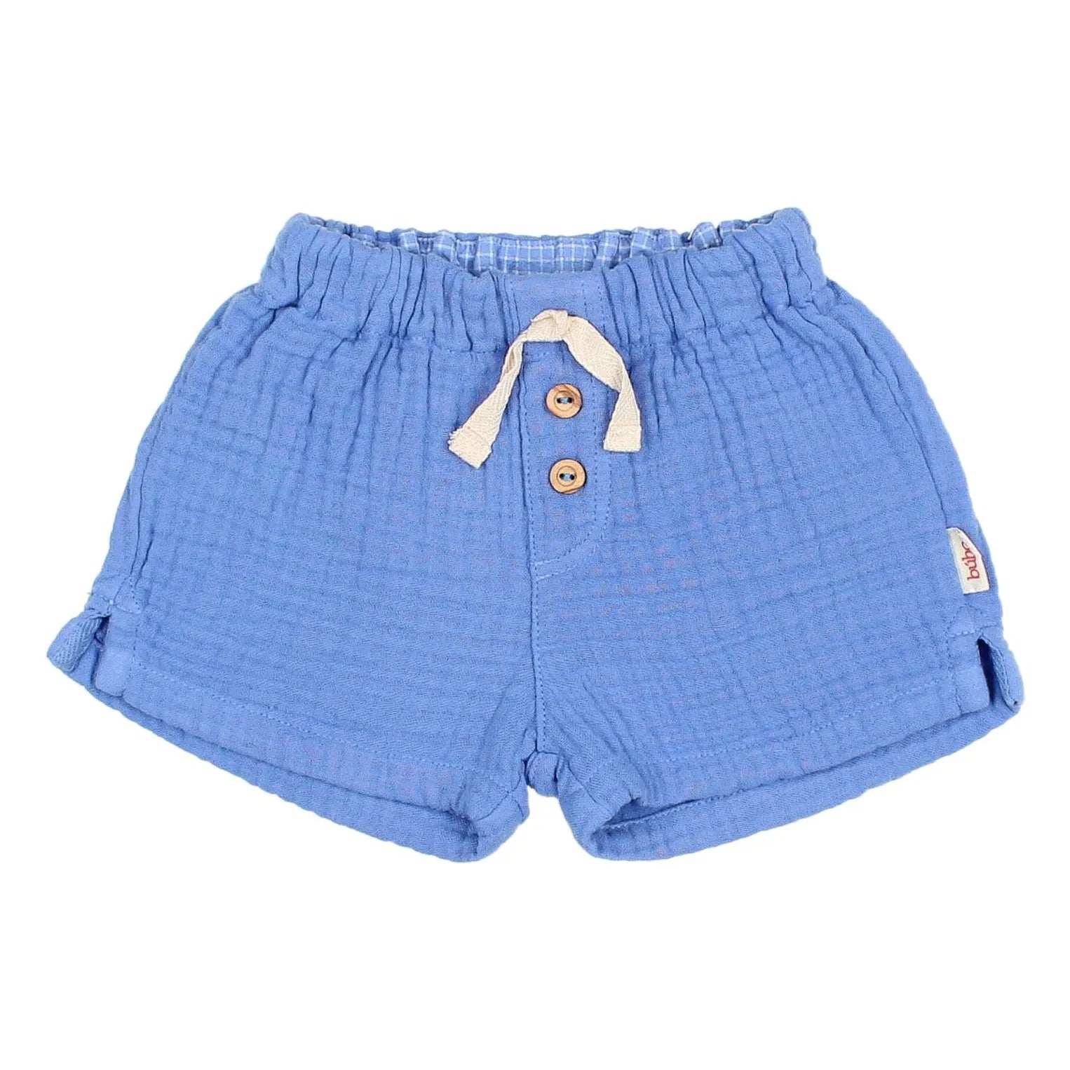 Búho - Pantalón corto de muselina de algodón | Azul claro