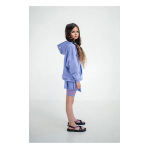 Repose AMS - Pantalón corto jogger orgánico de algodón con bajo sin rematar | Lila