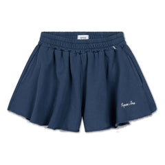 Repose AMS - Pantalones Cortos Deportivos de Algodón Orgánico con Logo Troquelado | Azul Marino