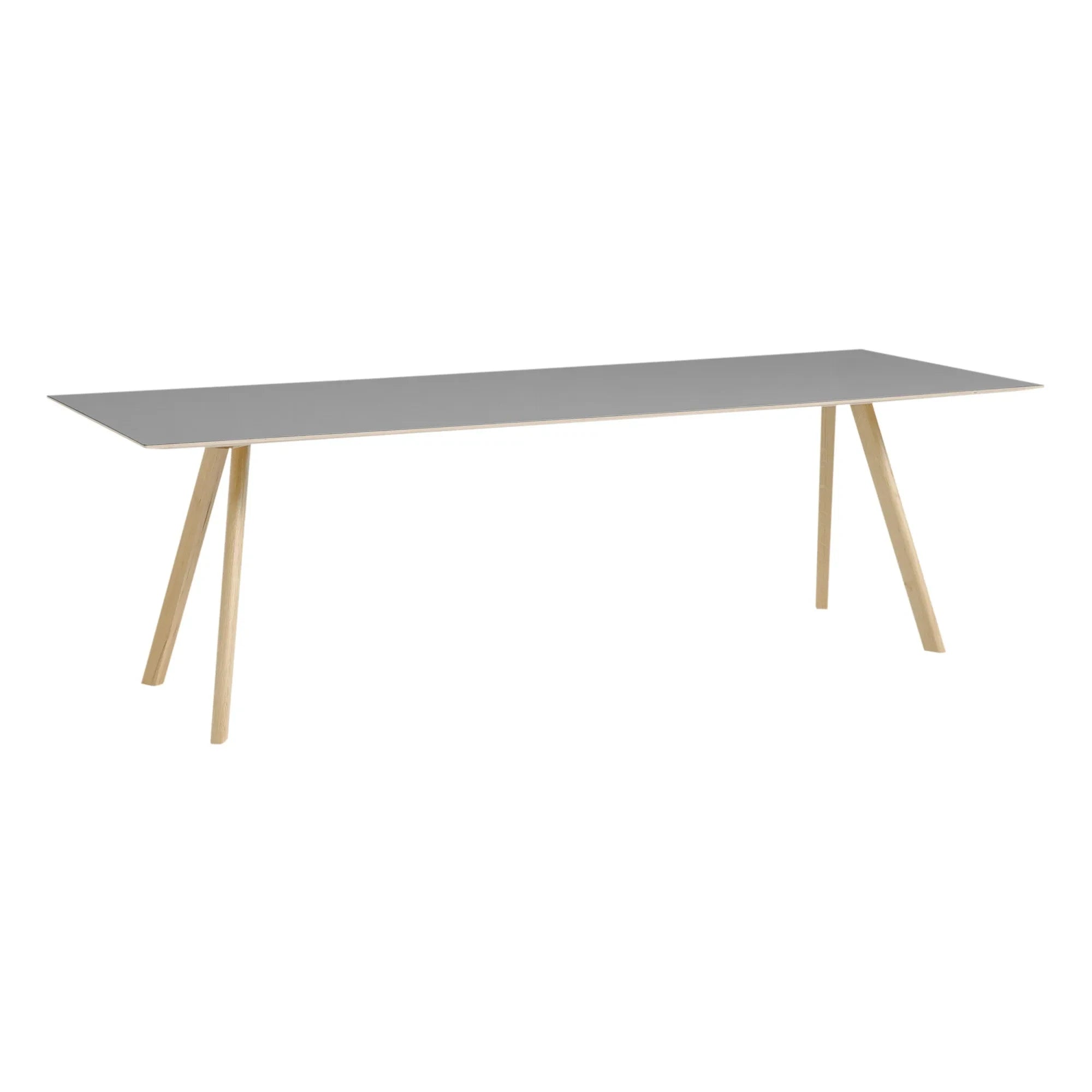 Hay - CPH30 Mesa con tablero lacado, patas de roble | Gris
