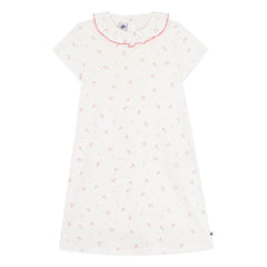 Petit Bateau - Camisón calado con estampado floral | Blanco