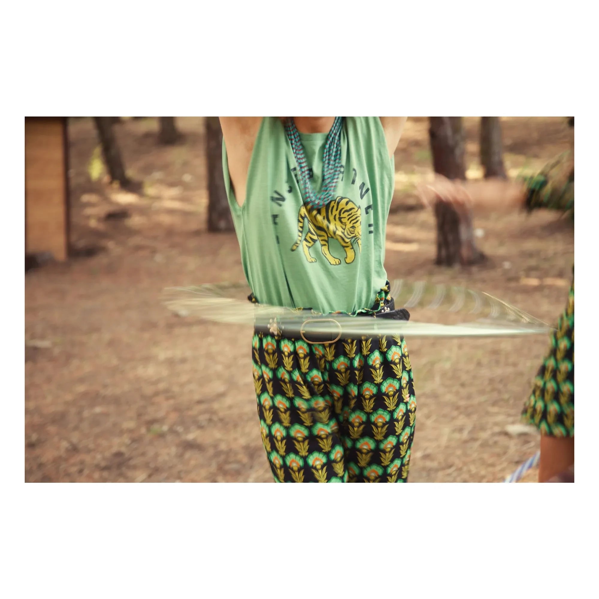 Sisters Department - Camiseta Alicia de Algodón con Hombreras | Verde
