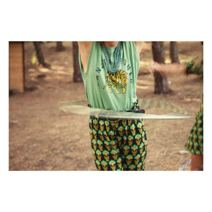 Sisters Department - Camiseta Alicia de Algodón con Hombreras | Verde