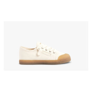 Spring Court - Zip G2 Heavy Zapatillas de lona de cintura baja | Blanco roto