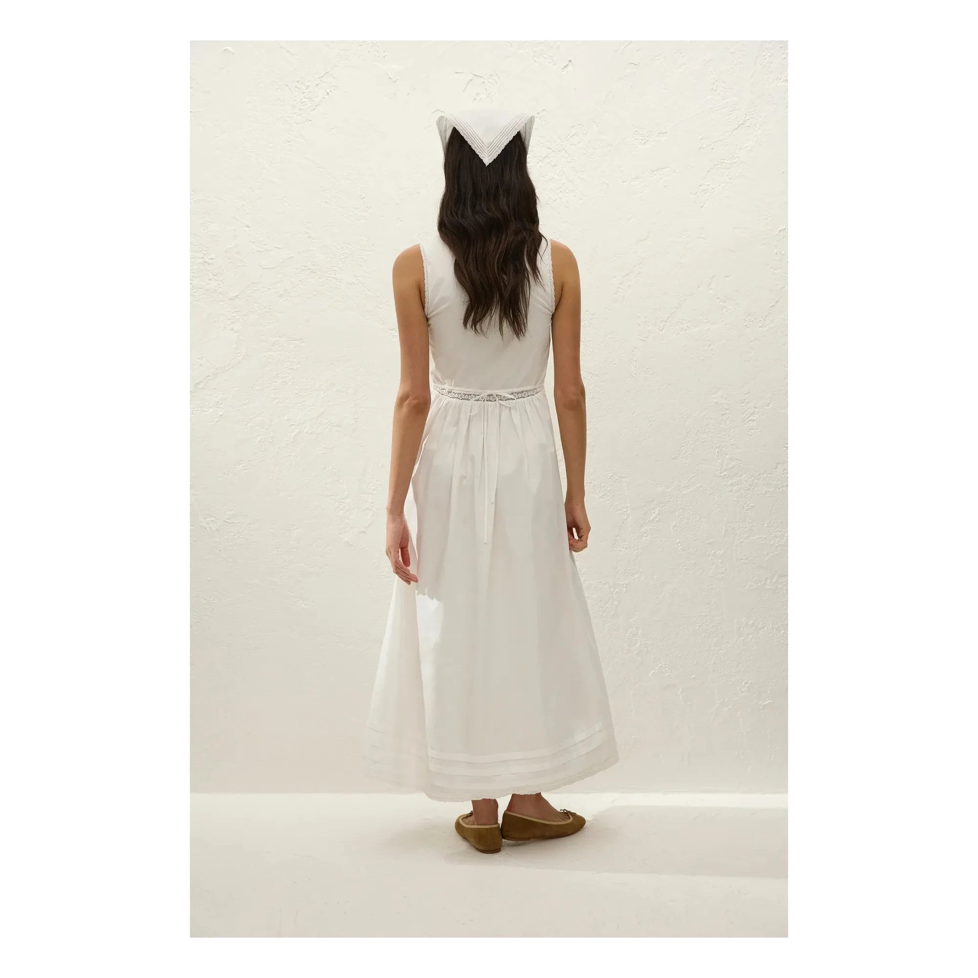 Faithfull the Brand - Vestido de algodón Fiora | Blanco