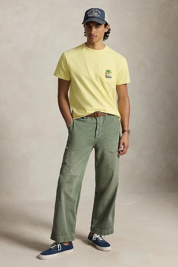 Polo Ralph Lauren camiseta de algodón para hombre