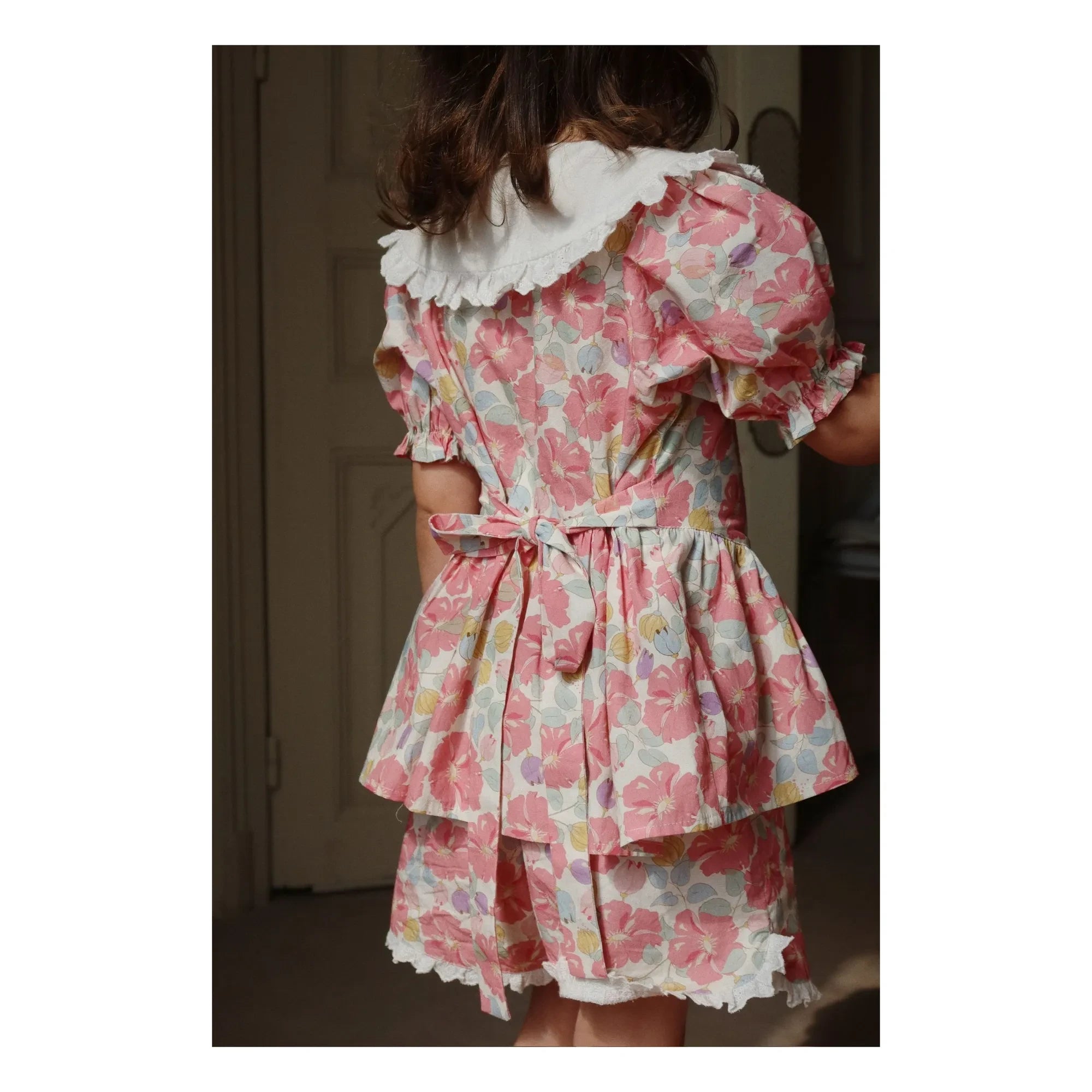 Konges Sløjd - Blusa de algodón orgánico con cuello de corazón | Rosa