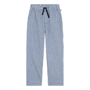 Petit Bateau - Pantalones de Algodón Orgánico a Rayas | Azul