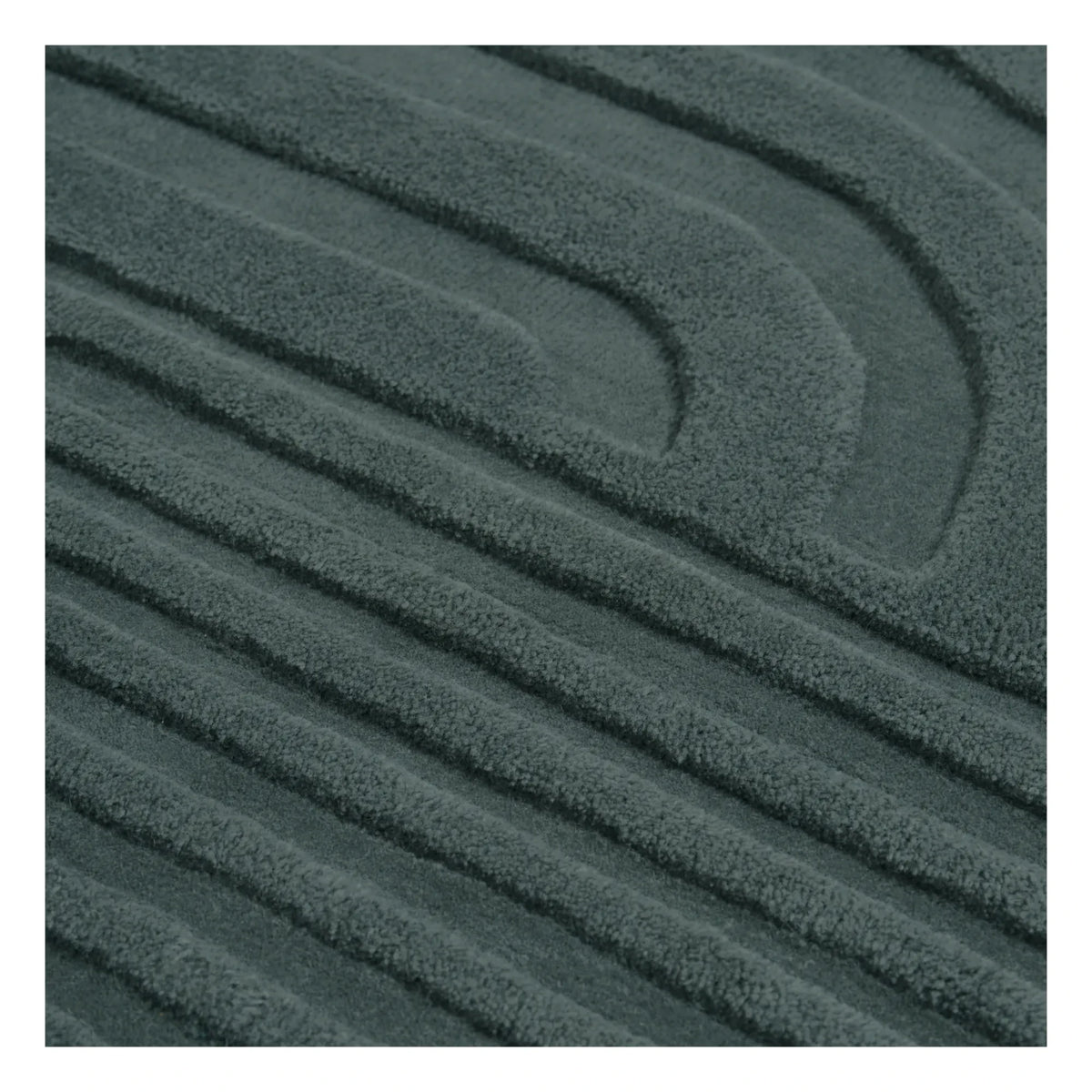 Muuto - Alfombra Relevo - Studio Pepe | Verde oscuro