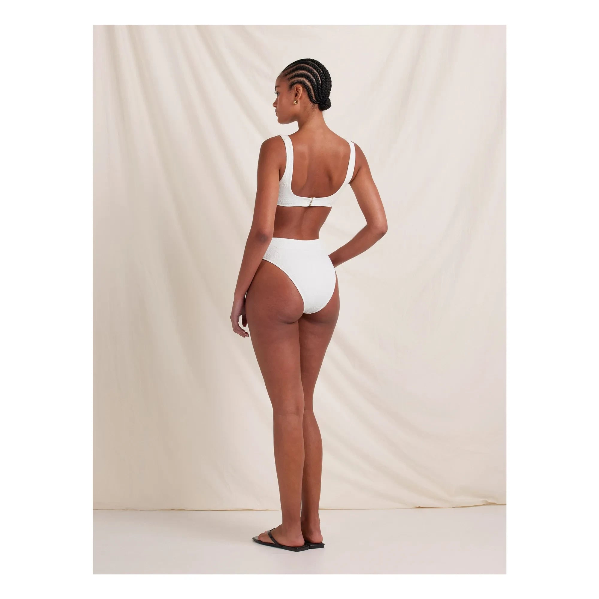 Peony - Forever Jersey Top de Fibras Recicladas | Blanco
