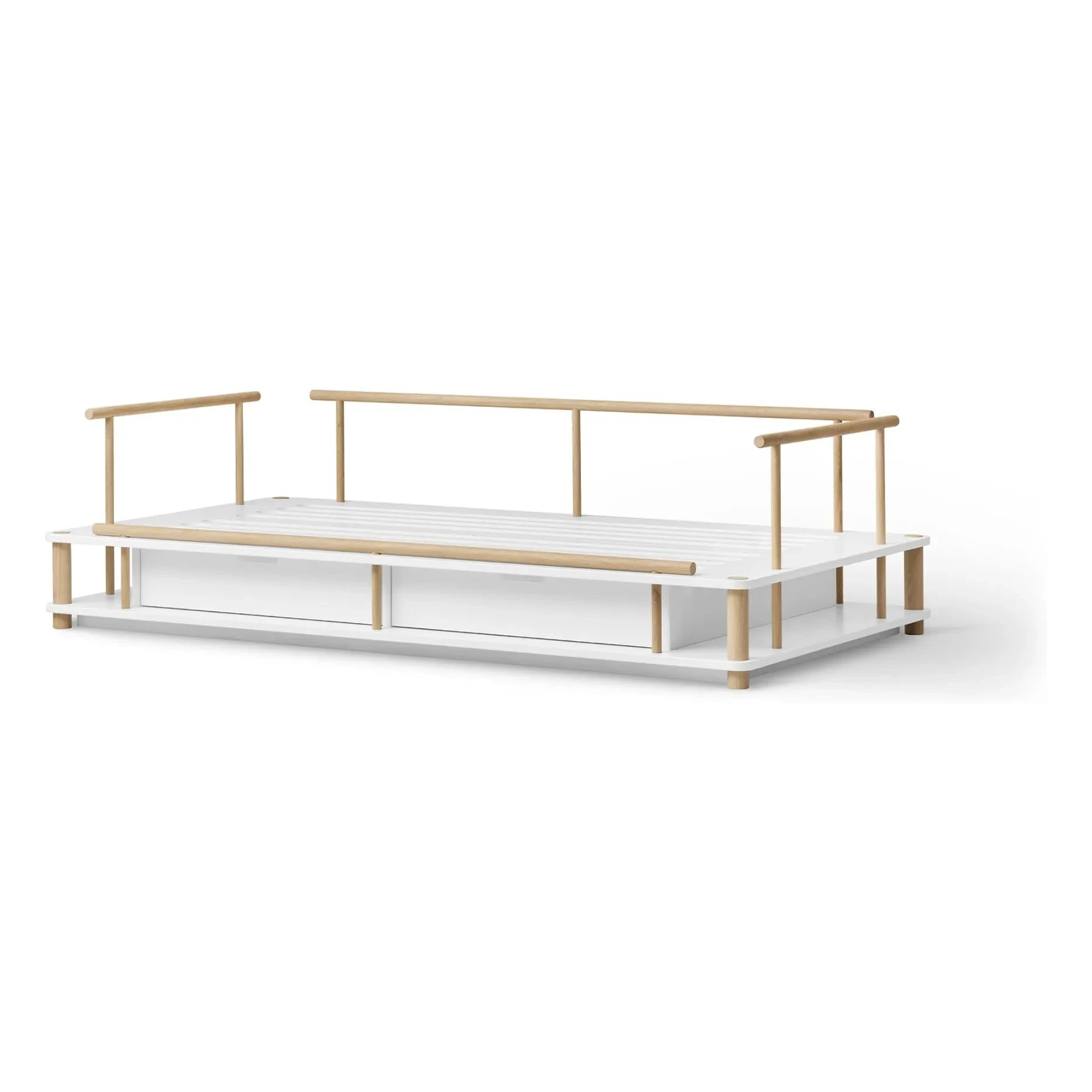Oliver Furniture - Meşe kamp banklı yatak