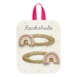 Rockahula Kids - 2'li Gökkuşağı saç tokası seti | Altın