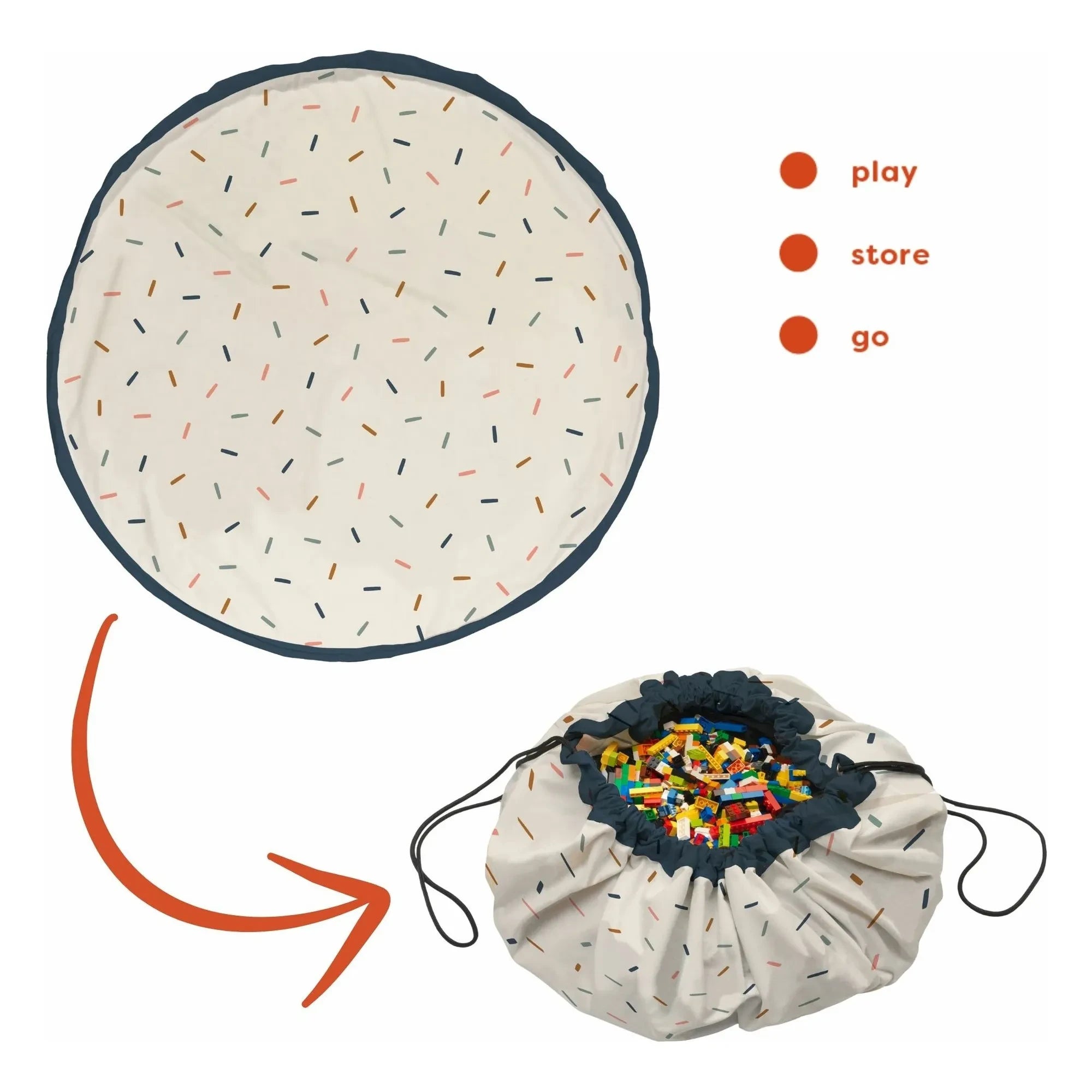 Play and Go - Bolsa Noomad / Alfombra de juego - Confeti