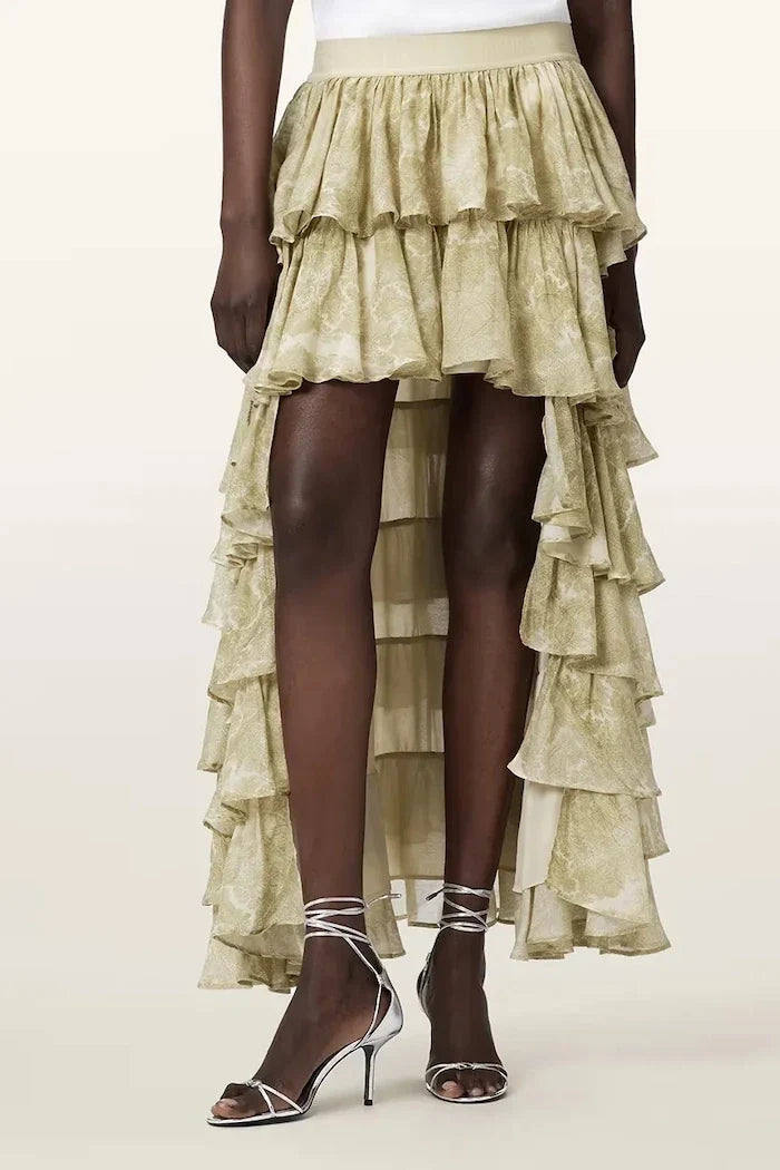 AllSaints Falda asimétrica de viscosa CAVARLY