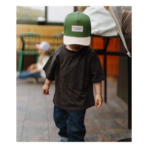 Hello Hossy - Gorra con visera curvada pequeña de algodón orgánico | Verde