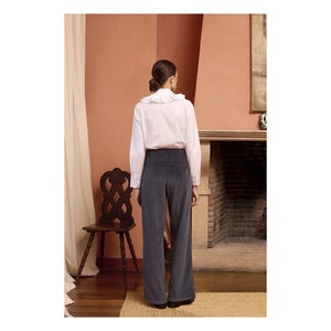 Maria de la Orden - Pantalón de Algodón Phoenix | Azul Marino