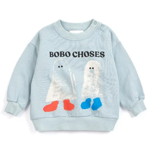 Bobo Choses - Sweat Ghosts Bobo Choses Algodón Orgánico Bebé | Azul Claro