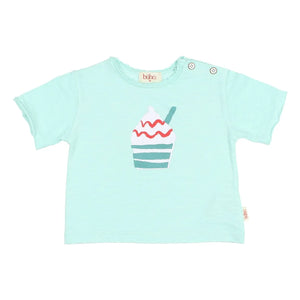 Búho - Camiseta de algodón orgánico con estampado de helado | Agua