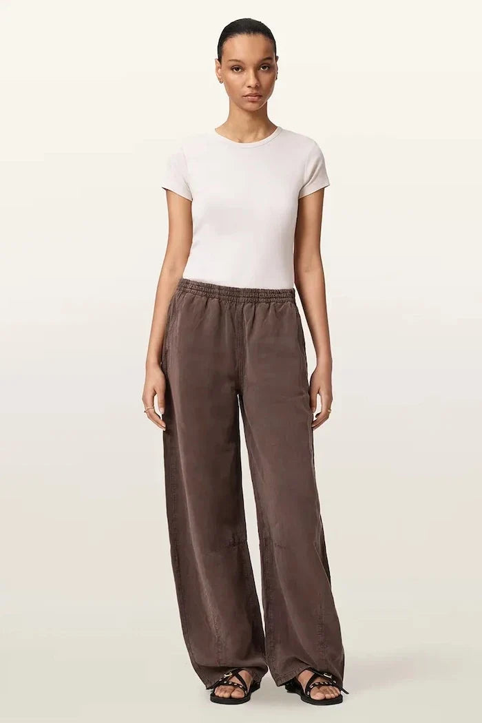 Pantalón JETT de pernera ancha de mezcla de lino para mujer AllSaints