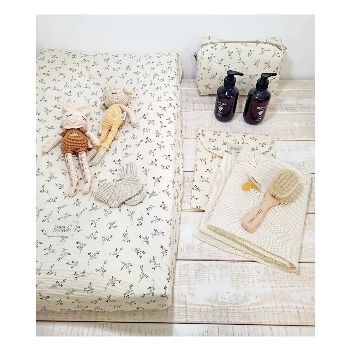 Babyshower - Cambiador de pañales Olive | Crudo