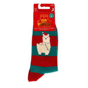 Legami - Calcetines de Navidad Llama Talla 41-47 - ¡Un Ajuste Perfecto!