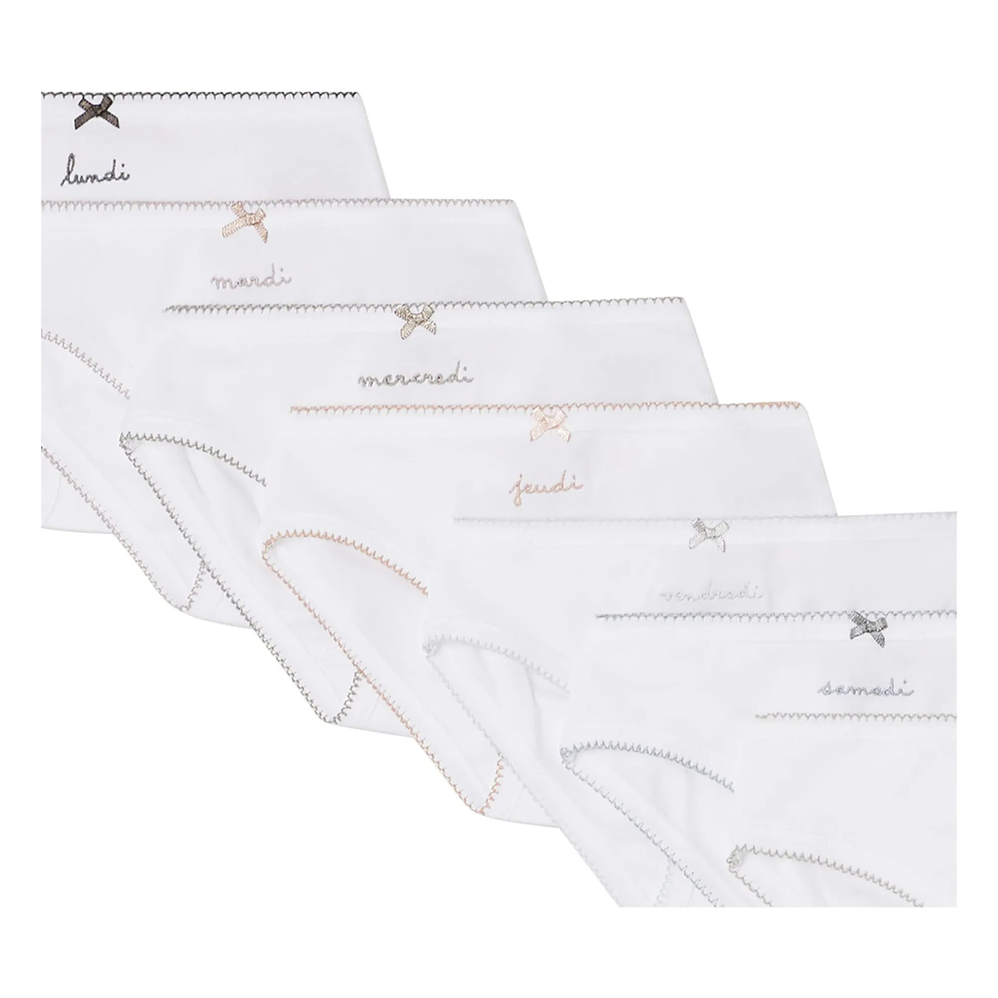 Bonpoint - Pack de 7 braguitas | Blanco