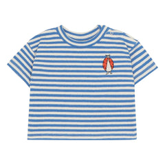 The Campamento - Camiseta oversize de rayas Ladybug | Azul
